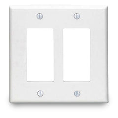 Leviton PJ262 2-Decora Midway Size Nylon Wallplate