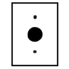 Leviton PJ7 1-Single 1.406 Inch Hole Midway Size Nylon Wallplate