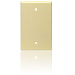 Leviton PJ13 1-Gang Blank Box Mount Midway Size Nylon Wallplate