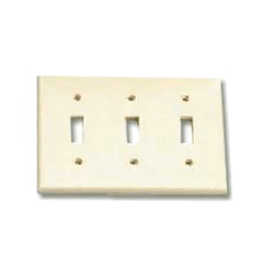 Leviton 88011 3-Gang Standard Size Residential Grade Toggle Switch