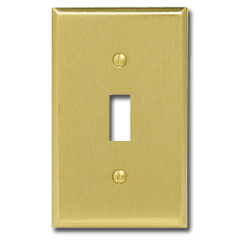Leviton 81001 1-Gang Standard Size Commercial Grade Toggle Switch Faceplate