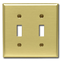 Leviton 81009 2-Gang Standard Size Commercial Grade Toggle Switch