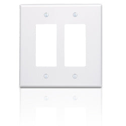 Leviton 86602 2 Gang Decora Oversize Wallplate