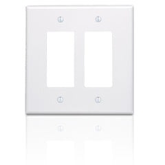 Leviton 86602 2 Gang Decora Oversize Wallplate