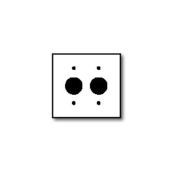 Leviton 88052 Urea 2 Gang Single Receptacle Wallplate