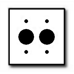 Leviton 84052-40 Urea 2 Gang Single Receptacle Wallplate (Stainless Steel)