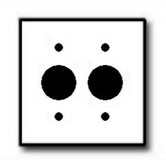 Leviton 84052-40 Urea 2 Gang Single Receptacle Wallplate (Stainless Steel)