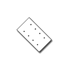 Leviton 88064 Residential Grade Standard Size 4-Gang Blank Plate - Box Mount
