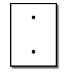 Leviton 88019 Residential Grade Standard Size 1-Gang Blank Plate - Strap Mount
