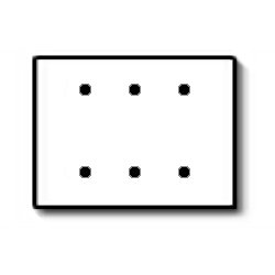 Leviton 88035 Residential Grade Standard Size 3-Gang Blank Plate - Strap Mount