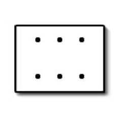 Leviton 88035 Residential Grade Standard Size 3-Gang Blank Plate - Strap Mount