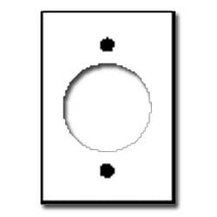 Leviton 80528 Power Outlet Wallplate - One Gang Mounting