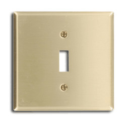 Leviton 81040 2-Gang 1-Toggle Centered Device Switch Wallplate