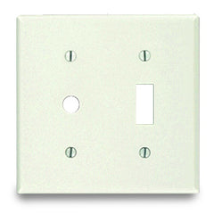 Leviton 86077 2-Gang Toggle Wallplate for Jewel Lamp