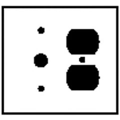 Leviton 86078 2-Gang Smooth Plastic Combination Wallplate