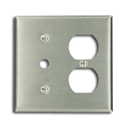 Leviton 84078-40 2 Gang Duplex Wallplate for Jewel Lamp