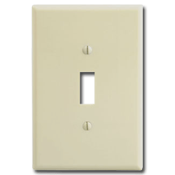 Leviton 86101 1-Gang 1-Toggle Oversized Thermoset Wallplate