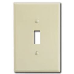 Leviton 86101 1-Gang 1-Toggle Oversized Thermoset Wallplate