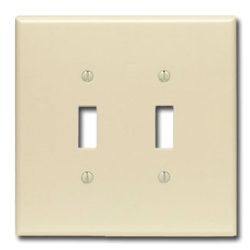 Leviton 86109 2-Gang 1-Toggle Oversized Thermoset Wallplate