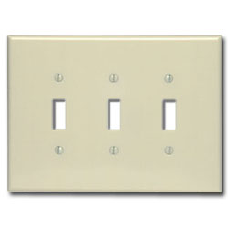 Leviton 86111 3-Gang Oversized Toggle Device Switch Wallplate