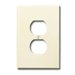 Leviton 86103 1-Gang 1-Duplex Oversized Thermoset Wallplate