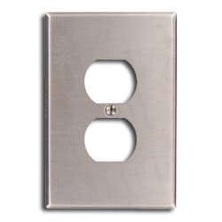 Leviton 84103-40 1-Gang 1-Duplex Oversized Metal Wallplate