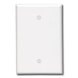 Leviton 86114 1-Gang Oversized No Device Blank Wallplate
