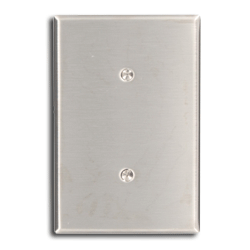 Leviton 84114-40 1-Gang No Device Blank Oversized Metal Wallplate