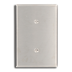 Leviton 84119-40 1-Gang No Device Blank Oversized Metal Wallplate