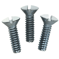 Leviton 88000-PRT Commercial Grade 1/2" Long Oval Head Milled Slot Wallplate Screws (Box of 100)