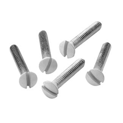 Leviton 88500-PRT Commercial Grade 7/8" Long Oval Head Milled Slot Wallplate Screws (Package of 50)