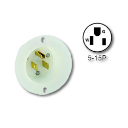 Leviton 5278-C Flanged Inlet Receptacle