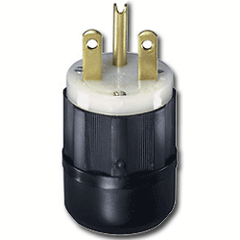 Leviton 5666-C 15 Amp 250V 2-Pole, 3-Wire Grounding Plug