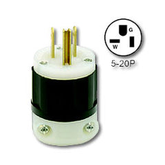 Leviton 8315-C 20Amp 125V 2-Pole, 3-Wire NEMA 5-20Plug