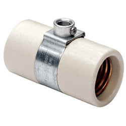 Leviton 4005 Porcelain Lampholder Keyless Side Outlet Twin - Mounting 18/27 Bushing