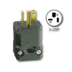 Leviton 5356-VB 20Amp 125V Industrial Grade NEMA 5-20 Plug