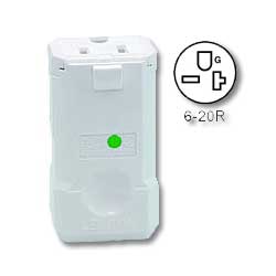 Leviton 8459-V 20A 250V Hospital Grade NEMA 6-20 Connector