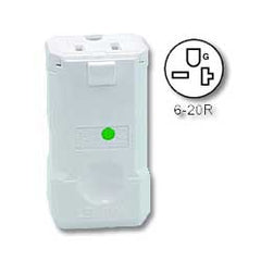 Leviton 8459-V 20A 250V Hospital Grade NEMA 6-20 Connector
