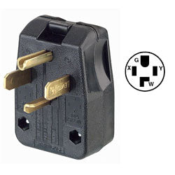 Leviton 275-T 30Amp 125V/50Amp 250V Dual Power Attachment Plugs NEMA 14-30P/14-50P