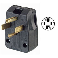 Leviton 275-T 30Amp 125V/50Amp 250V Dual Power Attachment Plugs NEMA 14-30P/14-50P