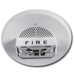 Wheelock CH90-24MCCH-FW Ceiling Mount Strobe, 24 VDC, 115/177 Strobe Candela