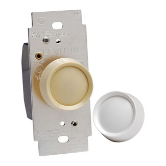 Leviton 6681 Trimatron Deluxe Push On/Off Electro-Mechanical Single-Pole Incandescent Rotary Dimmer