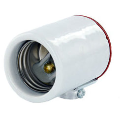Leviton 10091 Medium Base Lampholder Porcelain Keyless Side Outlet