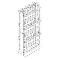 Chatsworth Products 12578 MDF 66 Block Mounting System 35"