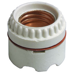 Leviton 9350 Porcelain Keyless 2-Piece Ring Type Incandescent Lampholder