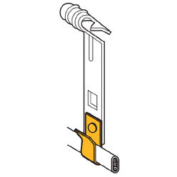Erico RMXAF14 Clip for Romex or Non-Metallic Cable to Z Perlin 1/16" 1/4" Thick (Package of 100)
