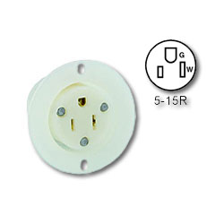 Leviton 5279-C Flanged Outlet Receptacle