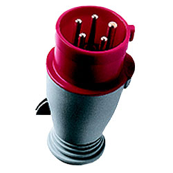 Leviton SP332P6 International-Rated Pin and Sleeve 32A 250V Plug