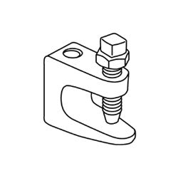 Erico 3000037EG Reversible Beam Clamps, up to 3/4" Flange