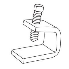 Erico BC180037EG Beam Clamps for Strut, 1" Flange (Package of 25)